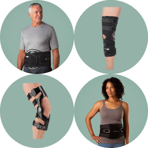 Posture Correctors, Upper Back and Lumbar Support, Knee, Ankle, Hip, Wrist, Elbow & Shoulder Braces