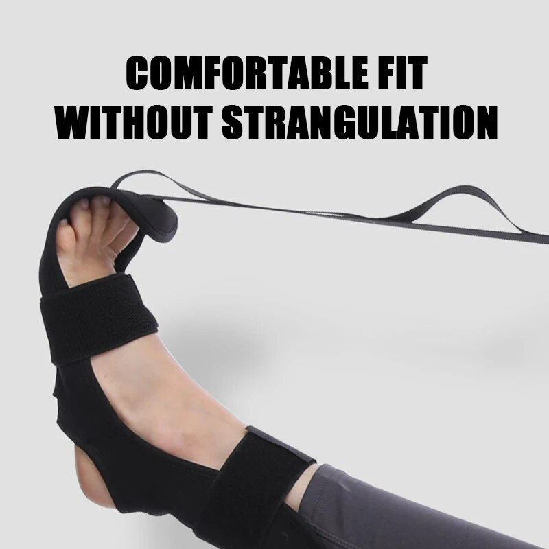 Premium Flexibility Stretching Strap - Open Back Yoga Band for Leg Stretching, Muscle Relaxation & Plantar Fasciitis Relief,