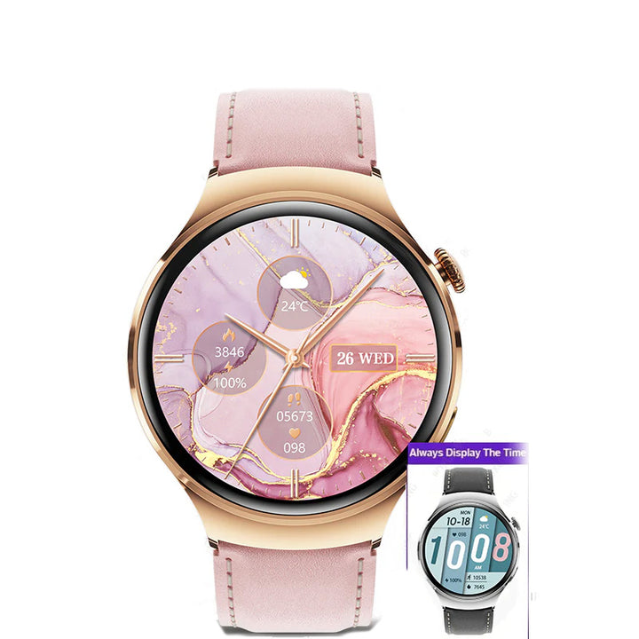 Premium Smart Watch for Women – Full Touch Screen, Fitness Tracker, Heart Rate, Blood Pressure Monitor, IP67 Waterproof, 