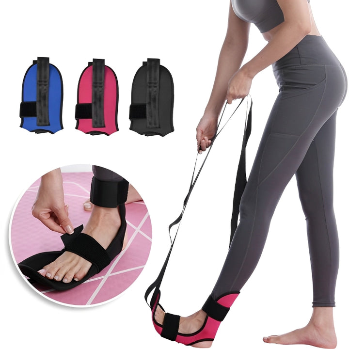 Premium Flexibility Stretching Strap - Open Back Yoga Band for Leg Stretching, Muscle Relaxation & Plantar Fasciitis Relief,