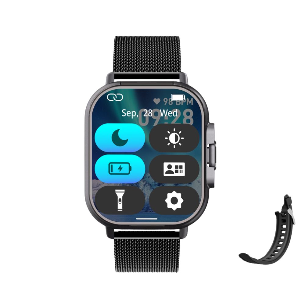 Premium 2024 Smartwatch with Earphones – Bluetooth Call, GPS Tracker, Heart Rate Monitor, Music Playback, Fitness Tracker, 