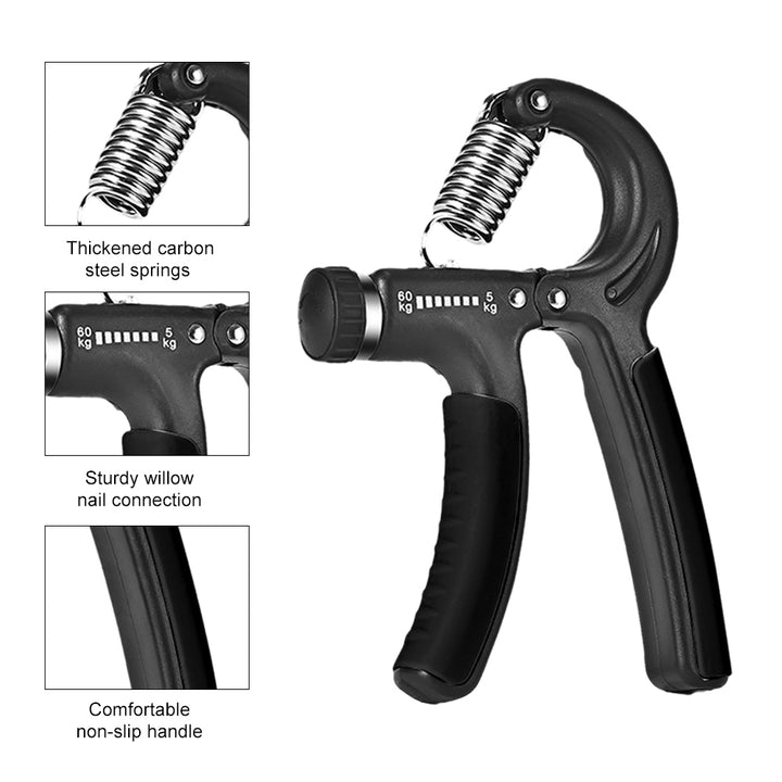 Premium Adjustable Grip Strengthener 5-60KG - Unisex Hand Exerciser & Finger Trainer for Strength Training, Rehabilitation