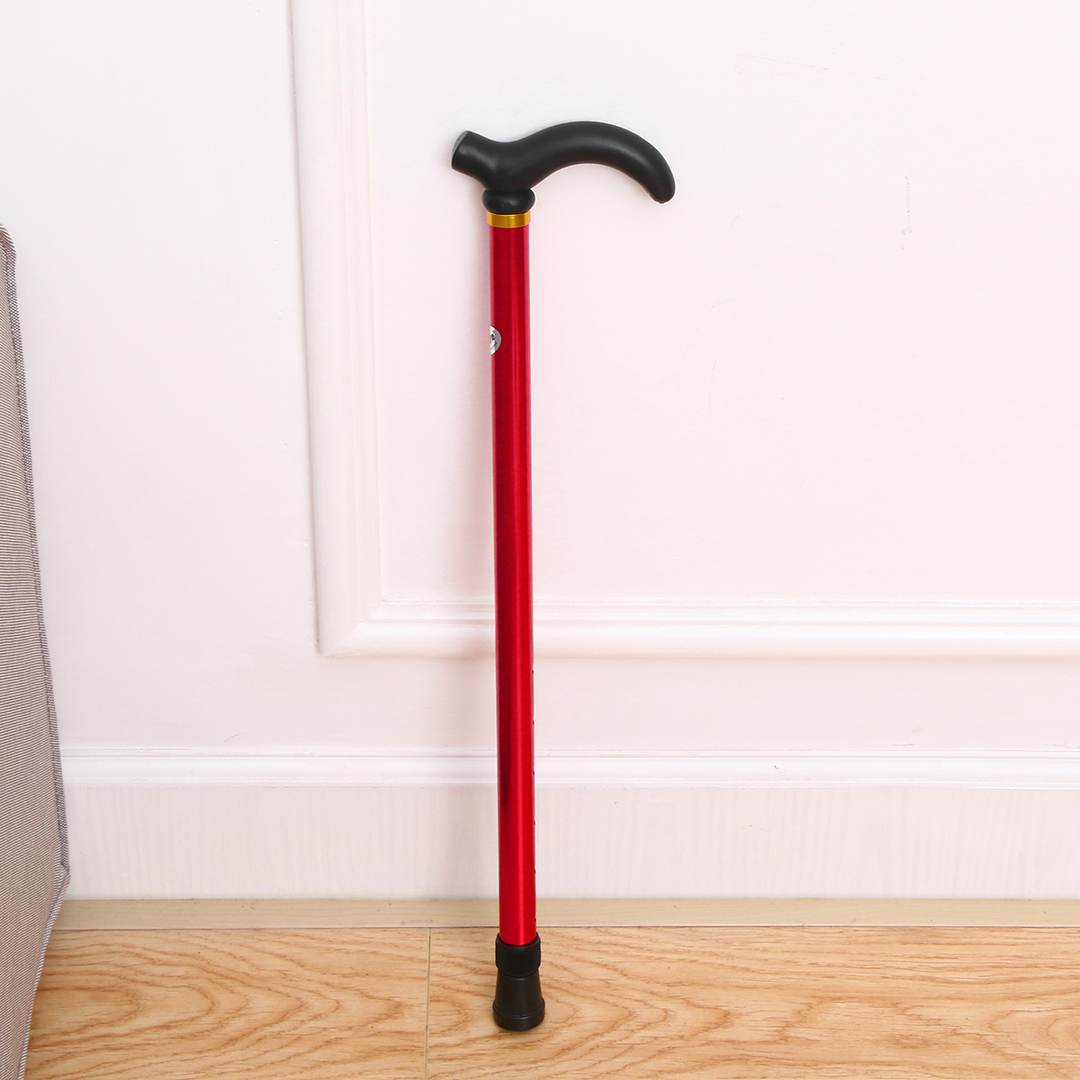 Premium Adjustable Walking Stick Cane – 2-Section Anti-Skid, Anti-Shock Crutch for Seniors, Lightweight Aluminum Alloy, Non-Slip Rubber Base, Adjustable Height 75-90cm for Hiking and Daily Support - StrengthXPhysiotherapy