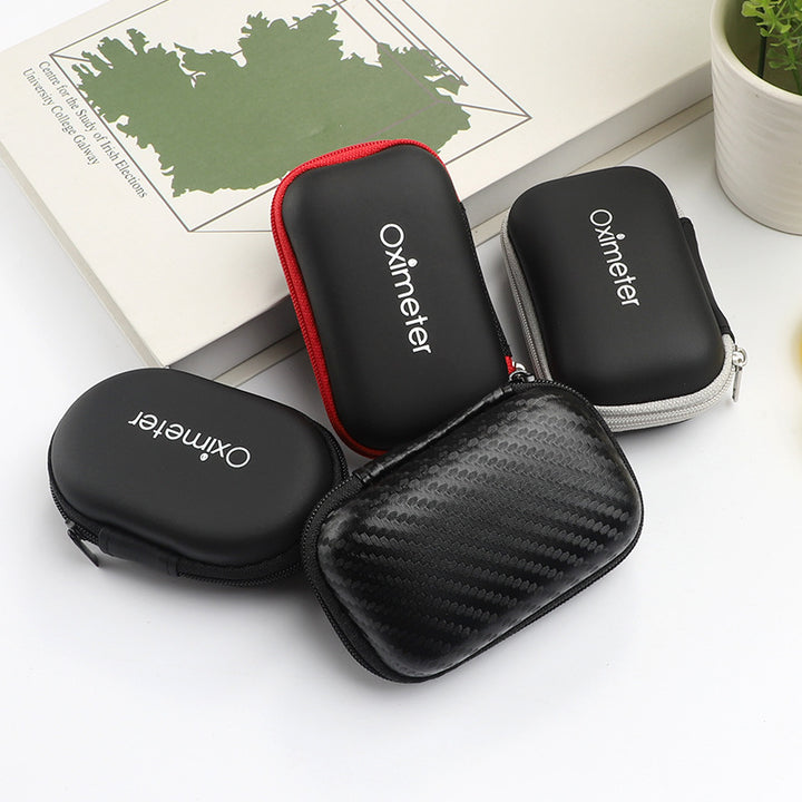 High Quality EVA Pulse Oximeter Carrying Case – Portable Water-Resistant Storage Bag for SpO2 Monitor, Earphones, Data Cable,