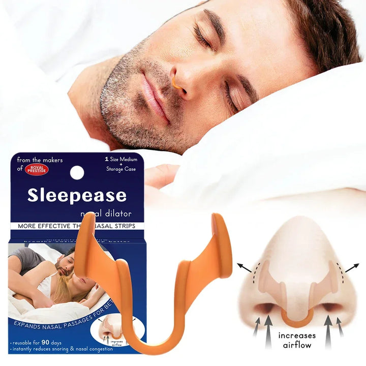 Premium Silicone Anti-Snoring Nose Clip - Comfortable Nasal Dilator for Snoring Relief, Easy Breathing, Stop Snore Aid, 