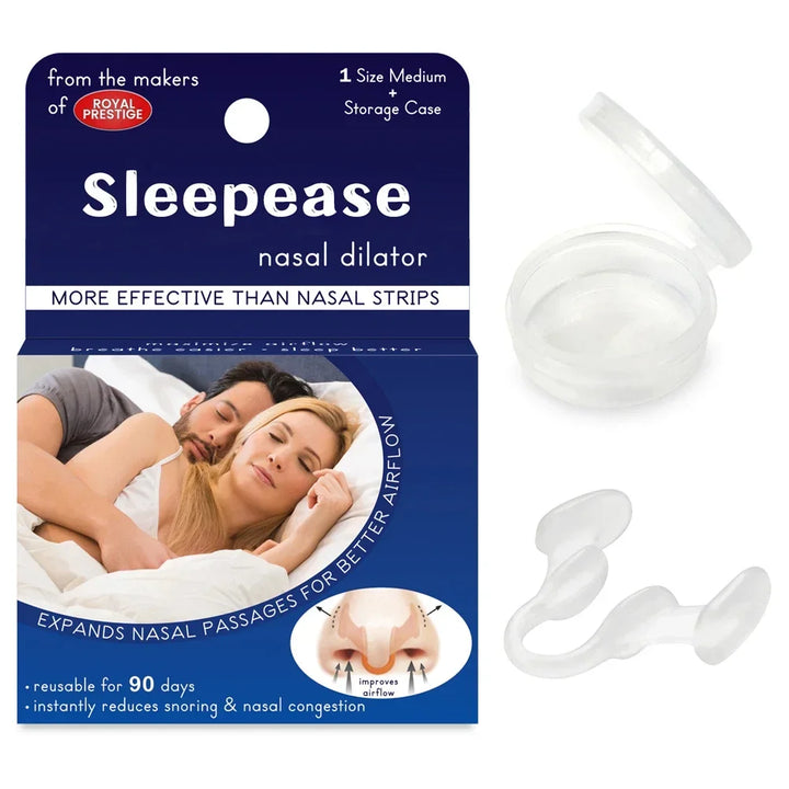 Premium Silicone Anti-Snoring Nose Clip - Comfortable Nasal Dilator for Snoring Relief, Easy Breathing, Stop Snore Aid, 