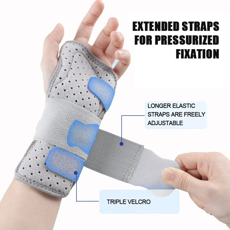 Premium Carpal Tunnel Wrist Brace – Stabilizing Support for Men & Women, Adjustable Hand Support Splint for Sprains, 