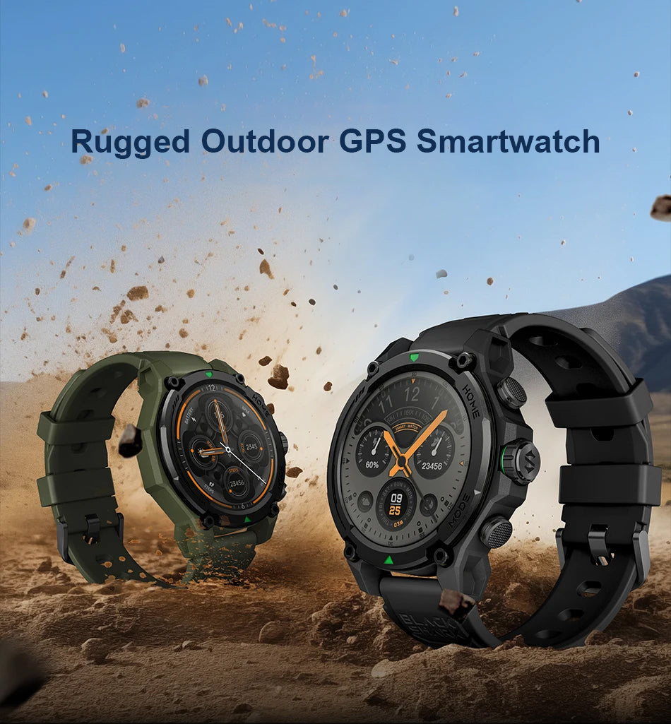 Luxury GPS Smartwatch – 1.43" AMOLED Display with 21-Day Battery Life and 100+ Sport Modes, Ideal for Android and iOS