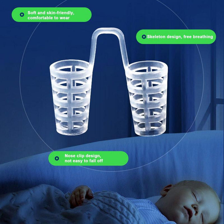 Premium Anti Snoring Silicone Nose Vents - 8pcs Nasal Dilator Set, 4 Sizes & 2 Styles (Hollow & Solid), Comfortable Snoring