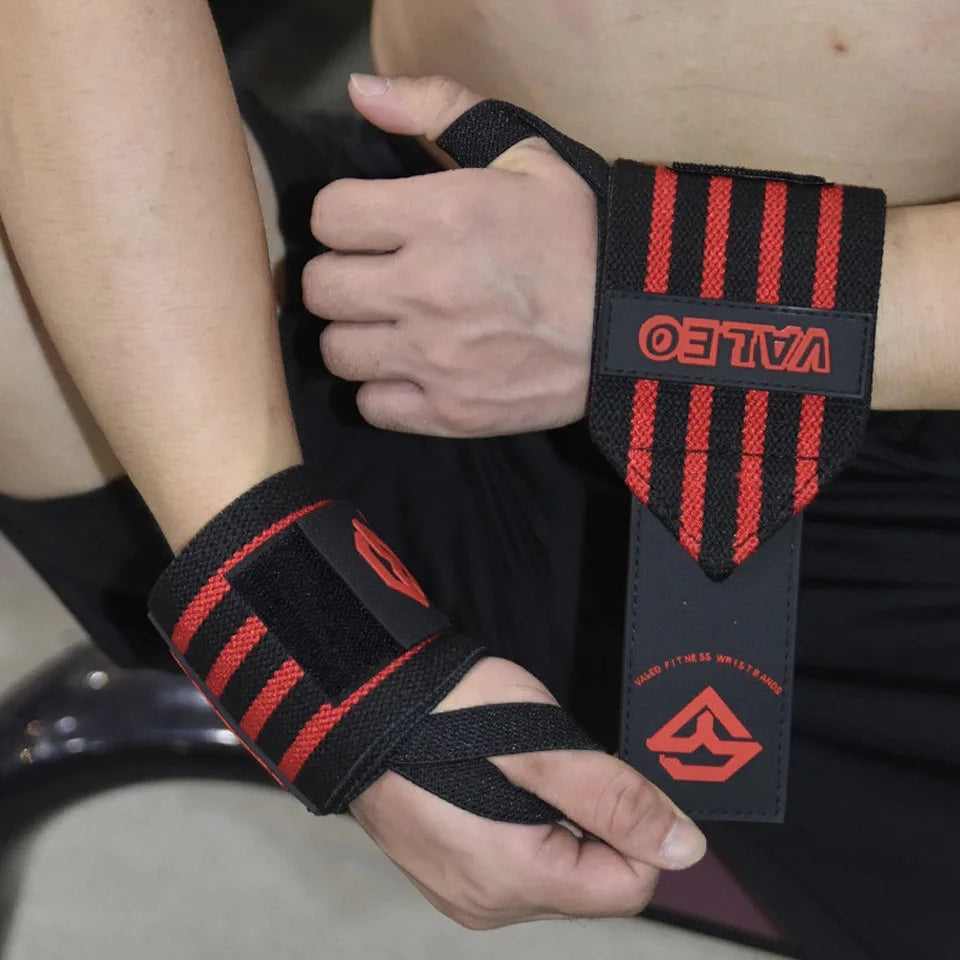 High Quality Sports Wristband for Weightlifting, Fitness & Gym - Adjustable Winding Support Strap for Heavy Lifting, Cross