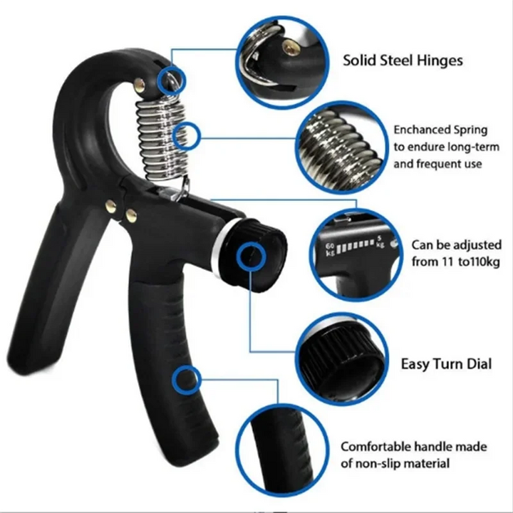 Premium Adjustable Grip Strengthener 5-60KG - Unisex Hand Exerciser & Finger Trainer for Strength Training, Rehabilitation
