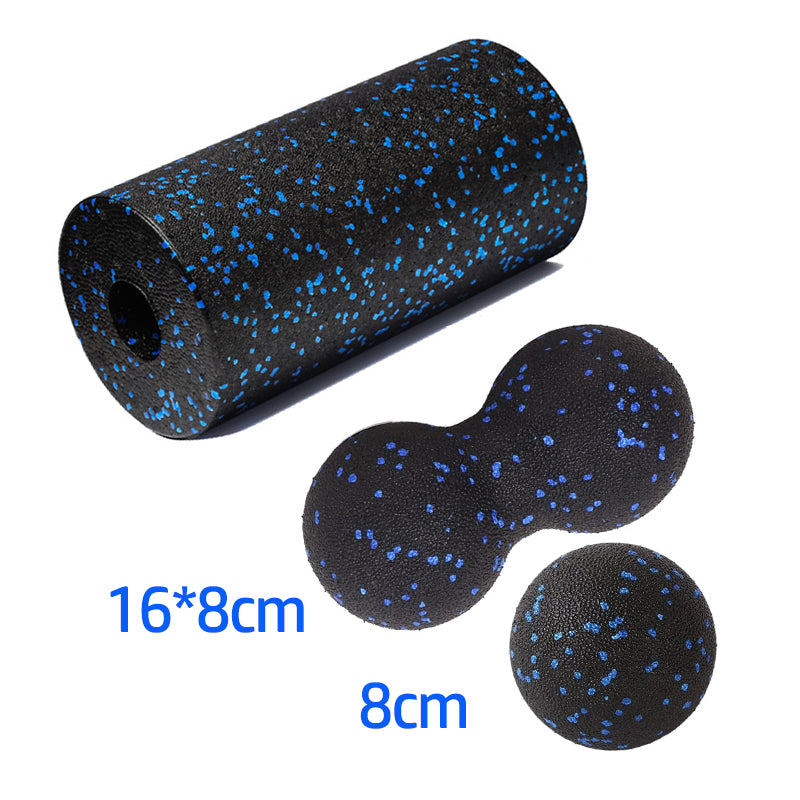 Premium EPP Fascia Massage Foam Rollers & Fitness Balls Set for Deep Tissue, Trigger Point Relief, Muscle Recovery, Yoga Column, and Core Strengthening, High-Density Lacrosse Balls for Back, Neck & Leg Soreness - StrengthXPhysiotherapy