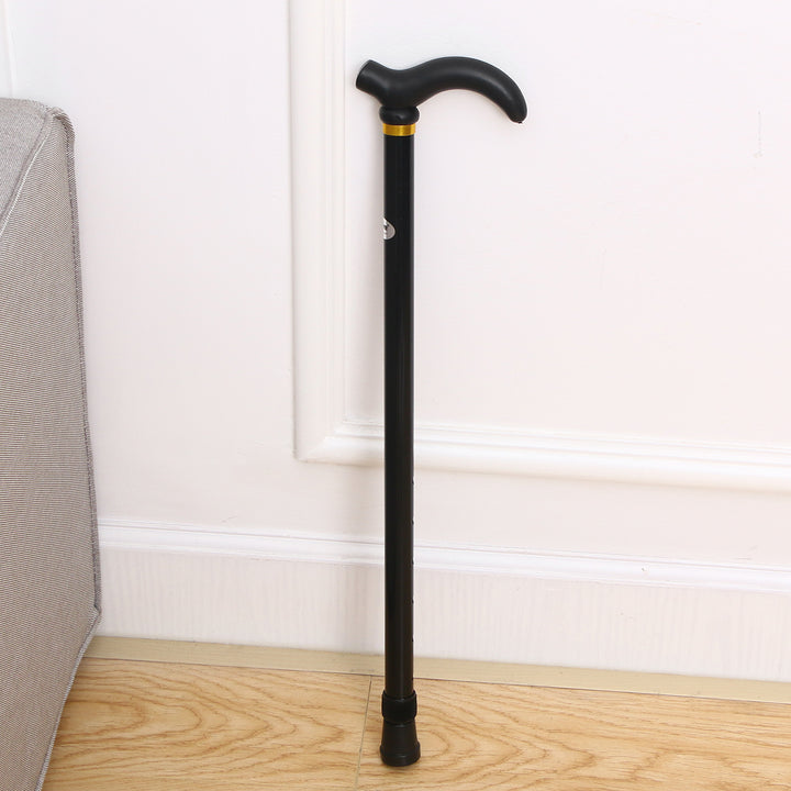 Premium Adjustable Walking Cane – Folding Elderly Cane with Non-Slip Rubber Foot Pads, Comfortable Macromolecule Handle, 