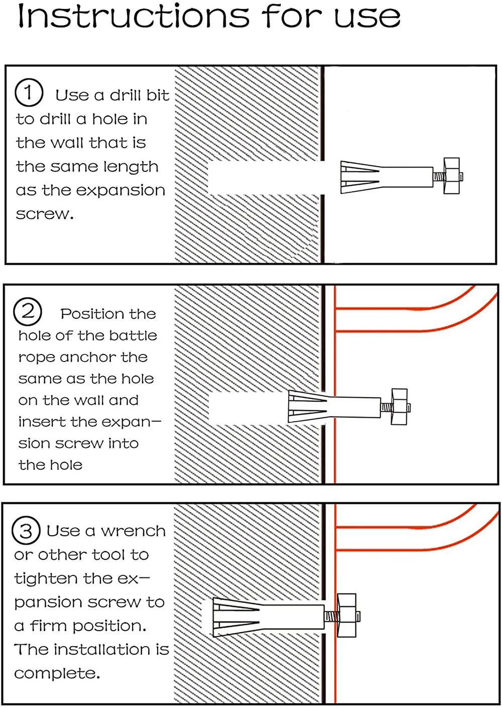 Premium Battle Rope Anchor Kit – Stainless Steel Wall & Ceiling Mount Bracket for Strength Training, Gym, Aerial Hammock & 