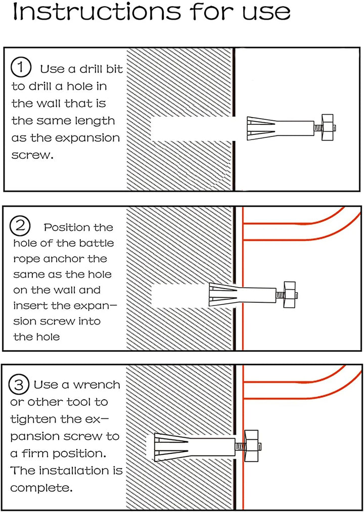 Premium Battle Rope Anchor Kit – Stainless Steel Wall & Ceiling Mount Bracket for Strength Training, Gym, Aerial Hammock & 