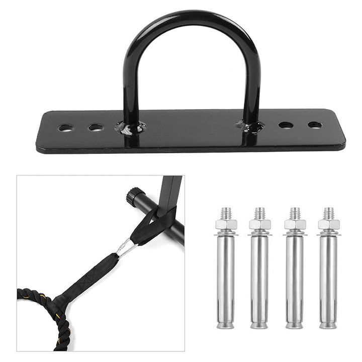 Premium Battle Rope Anchor Kit – Stainless Steel Wall & Ceiling Mount Bracket for Strength Training, Gym, Aerial Hammock & 