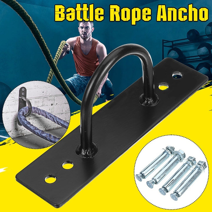 Premium Battle Rope Anchor Kit – Stainless Steel Wall & Ceiling Mount Bracket for Strength Training, Gym, Aerial Hammock & 