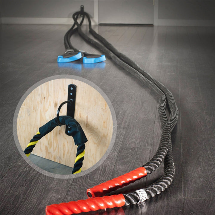 Premium Battle Rope Anchor Kit – Stainless Steel Wall & Ceiling Mount Bracket for Strength Training, Gym, Aerial Hammock & 