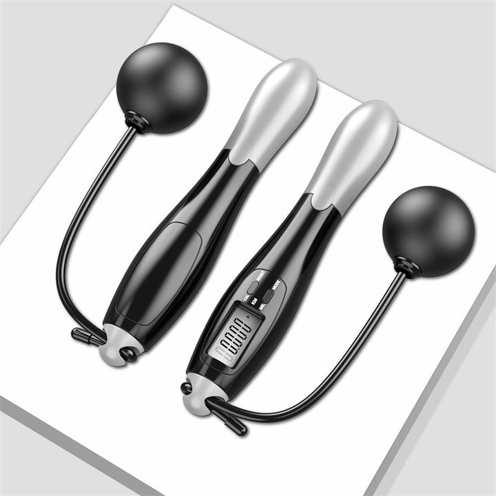 Premium Cordless Electronic Jumping Rope with LCD Screen – Smart Skipping Rope with Calorie & Jump Counter, Digital Timer for