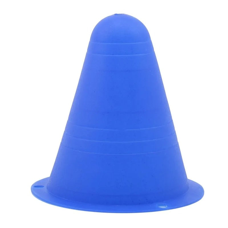 Premium Football Marking Cones – 10 Pcs Slalom Marker Set for Soccer & Roller Skating – Durable PE Material, 7.5cm Diameter, Multiple Colors