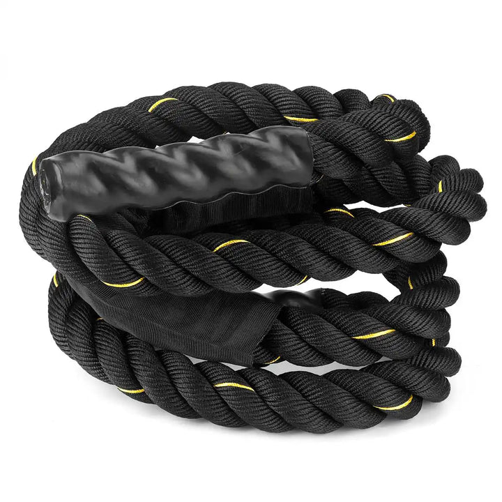 Premium Heavy Boxing Jump Rope – 9.8ft Fitness Battle Rope for Muay Thai & Bodybuilding – Durable Polymer Synthetic Fiber &
