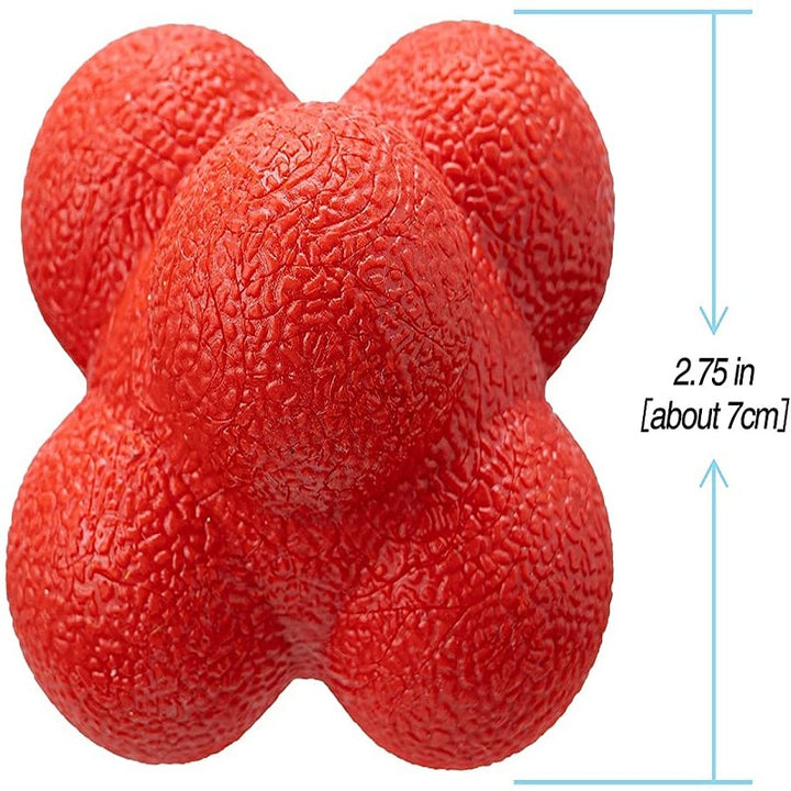 Premium Reaction Training Ball for Speed & Agility – Hexagonal Silicone Reflex Ball for Coordination & Sports Fitness  