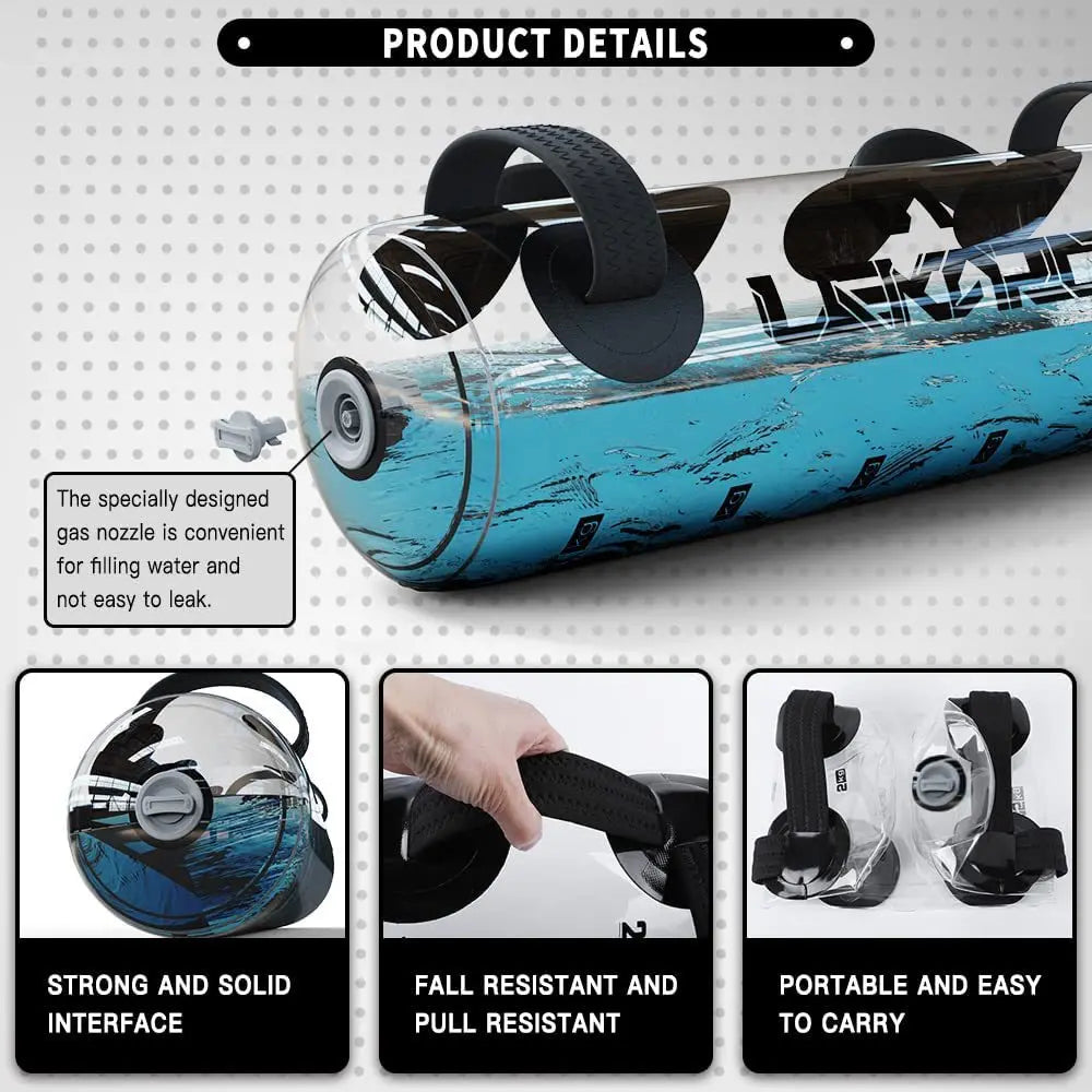 Premium Weight-Bearing Water Bag – Portable Exercise Tool for Home Gym, Weightlifting, Core Strength Training & Bodybuilding 