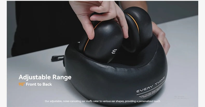 Premium U-Shaped Travel Neck Pillow – Noise Cancelling Memory Foam – Breathable Skin-Friendly Fabric – Detachable Earmuffs for Enhanced Comfort – Portable & Supportive for Travel, Office, and Home - StrengthXPhysiotherapy