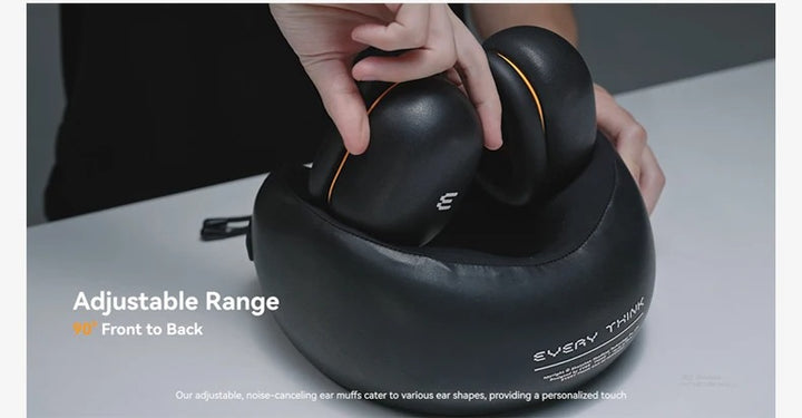 Premium U-Shaped Travel Neck Pillow – Noise Cancelling Memory Foam – Breathable Skin-Friendly Fabric – Detachable Earmuffs for Enhanced Comfort – Portable & Supportive for Travel, Office, and Home - StrengthXPhysiotherapy