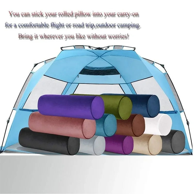 Premium Memory Foam Roll Pillow – Therapeutic Neck, Knee, & Leg Support – Cylinder Bolster for Sleeping, Back & Side Sleepers – Pain Relief, Spinal Alignment, Removable Cooling Cover – Ergonomic & Durable - StrengthXPhysiotherapy