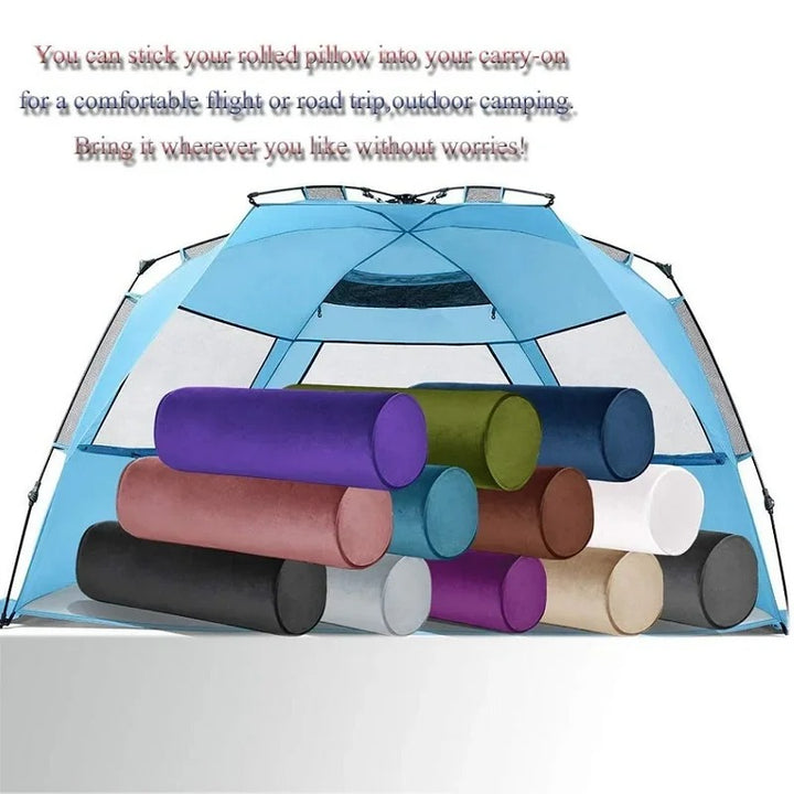 Premium Memory Foam Roll Pillow – Therapeutic Neck, Knee, & Leg Support – Cylinder Bolster for Sleeping, Back & Side Sleepers – Pain Relief, Spinal Alignment, Removable Cooling Cover – Ergonomic & Durable - StrengthXPhysiotherapy