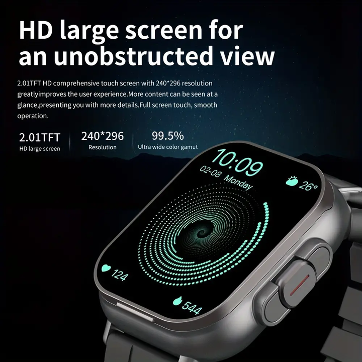 High Quality GPS Smartwatch with 2-in-1 TWS Earbuds – Bluetooth Call, Heart Rate, Blood Pressure & Health Monitoring, 