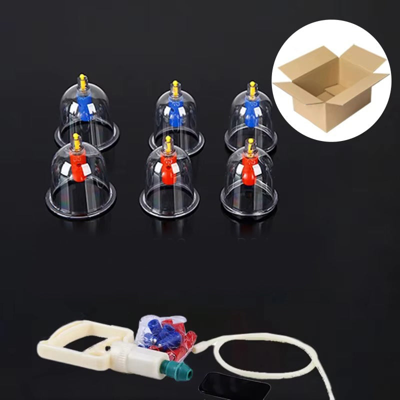 Premium Cupping Therapy Set – Vacuum Suction Cups for Massage, Anti-Cellulite, and Physiotherapy, Relieves Back, Neck, and Leg Pain, Improves Blood Flow, and Encourages Relaxation, Easy-to-Use with Pistol Grip Pump - StrengthXPhysiotherapy