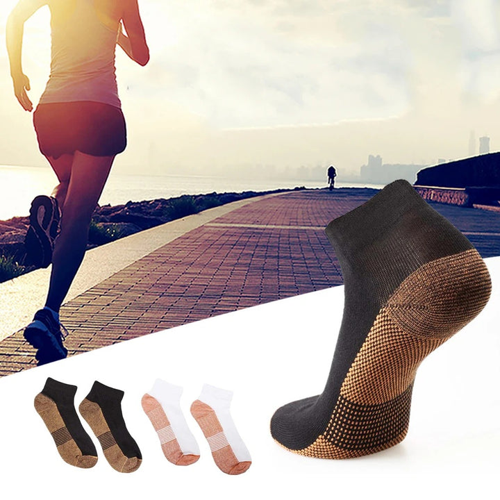 Premium Plantar Fasciitis Compression Socks for Foot Support – Breathable Ankle & Heel Arthritis Relief – Lightweight Arch Support Sport Socks for Running, Hiking & Travel – Anti-Odor, Moisture-Wicking Fabric – 2 Pairs - StrengthXPhysiotherapy