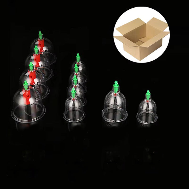 Premium Cupping Therapy Set – Vacuum Suction Cups for Massage, Anti-Cellulite, and Physiotherapy, Relieves Back, Neck, and Leg Pain, Improves Blood Flow, and Encourages Relaxation, Easy-to-Use with Pistol Grip Pump - StrengthXPhysiotherapy