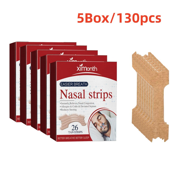 Premium 26Pcs Anti Snoring Nasal Strips for Easy Breathing, Relieves Nasal Congestion, Allergy & Cold Relief, Improves Sleep 