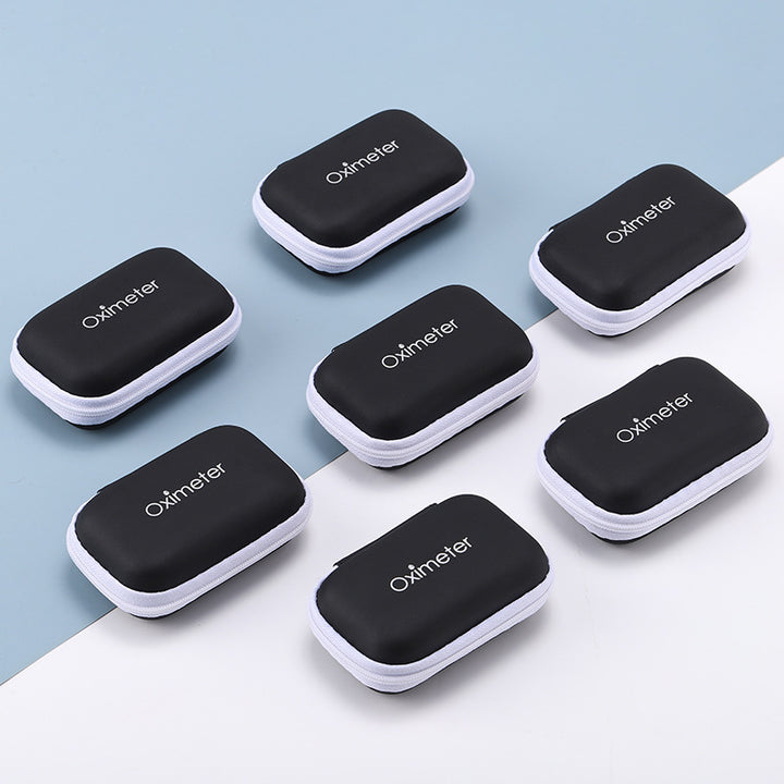 High Quality EVA Pulse Oximeter Carrying Case – Portable Water-Resistant Storage Bag for SpO2 Monitor, Earphones, Data Cable,