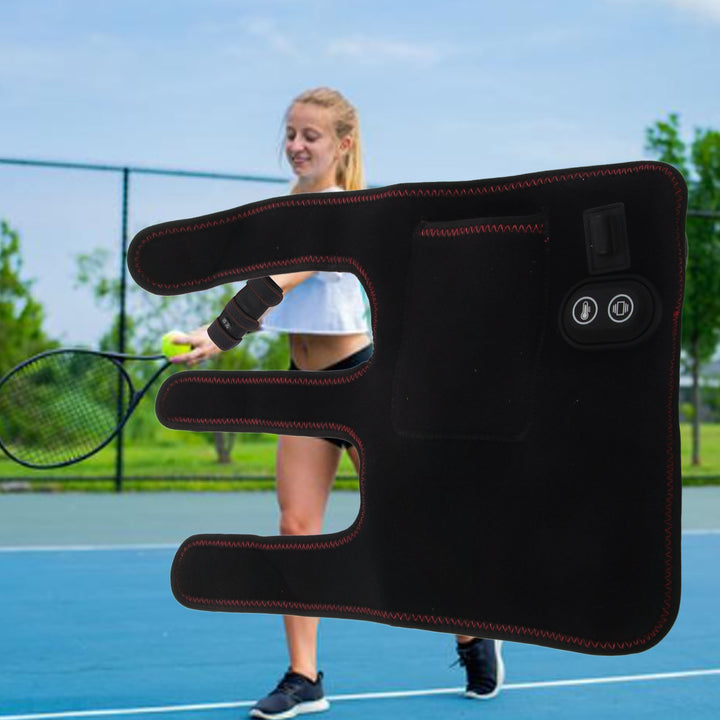 Premium Electric Heating Arm Pad | 3-Mode Massage Wrap with Dual Vibration Motors for Arm, Elbow & Wrist Relief | Adjustable 