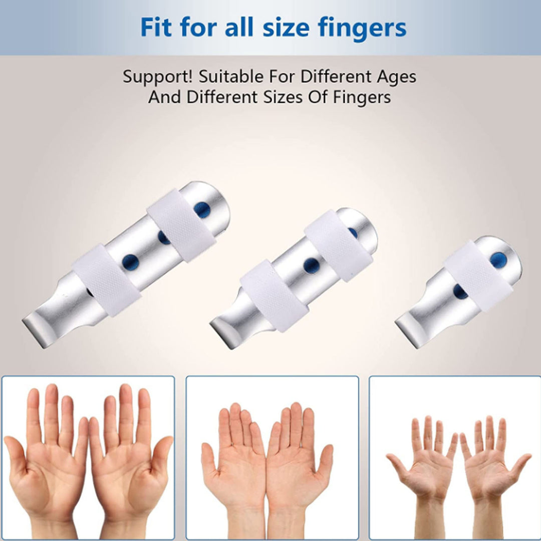 Premium Finger Splints Set for Knuckle Immobilization – 3-Sizes Adjustable Aluminum Alloy Protective Splints for Finger 