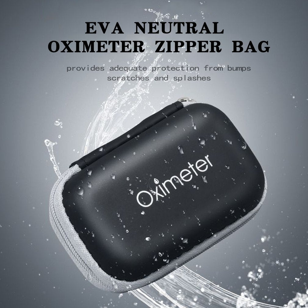 High Quality EVA Pulse Oximeter Carrying Case – Portable Water-Resistant Storage Bag for SpO2 Monitor, Earphones, Data Cable,