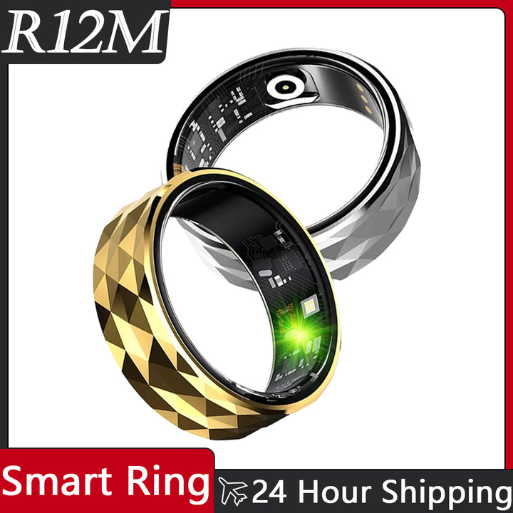 Premium Smart Ring for Health & Sleep Monitoring – 5ATM Waterproof, Heart Rate & Blood Oxygen Tracking, Multi-Sport Modes, 