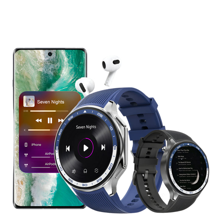 Premium Smartwatch for Men – Bluetooth Calling, 390mAh Battery, IP68 Waterproof, Fitness & Health Tracking, Music Player, 