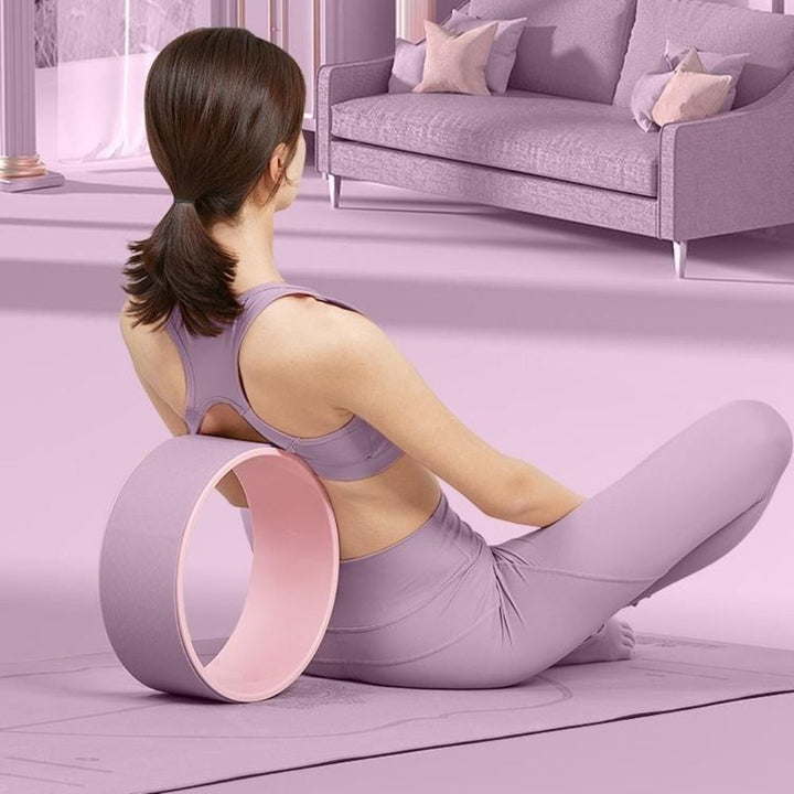 Premium Yoga Wheel – Non-Slip Pilates Ring for Weight Loss & Flexibility – TPE+PP Material, 30cm Diameter, Curved Design for