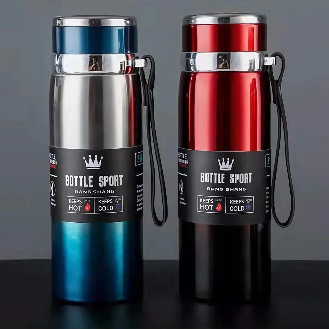Premium Thermal Water Bottle 1000ml - Stainless Steel Vacuum Insulated Flask for Hot & Cold Drinks, BPA-Free Thermos for