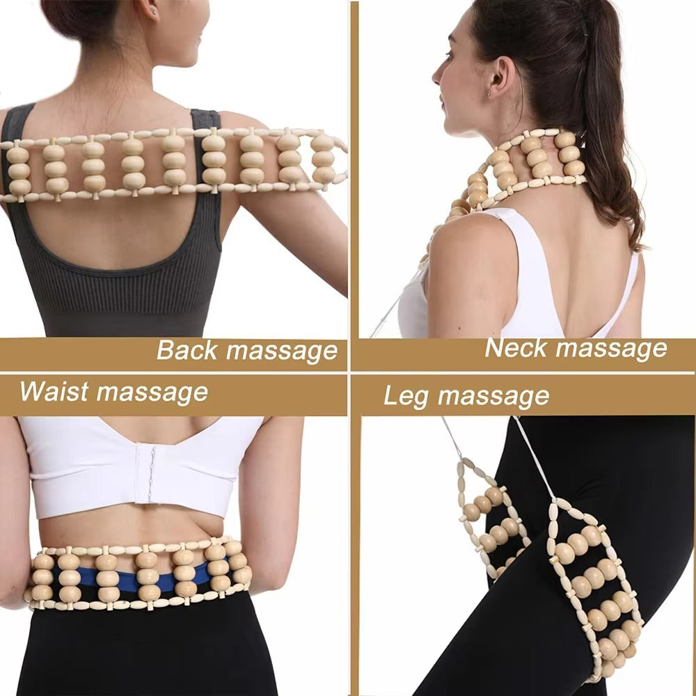Premium Wooden Therapy Massage Tools – Complete Set for Body Shaping, Anti-Cellulite, Lymphatic Drainage, and Waist Sculpting, Ergonomic Design for Professional and Home Use - StrengthXPhysiotherapy