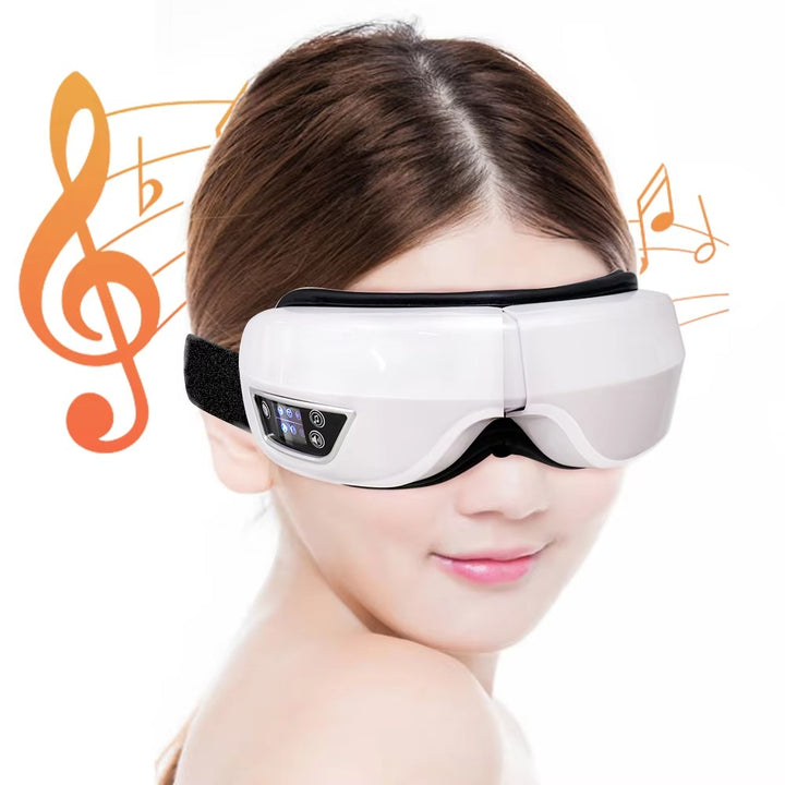 Premium Foldable Eye Massager – Vibration Airbag Pressure with Hot Compress and Bluetooth Music, Relieves Eye Fatigue and Enhances Relaxation, Four Adjustable Modes for Personalized Eye Care - StrengthXPhysiotherapy
