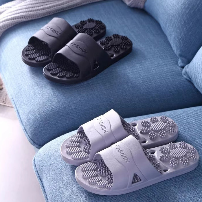 Premium Extra Large Acupoint Massage Slippers – Non-Slip Hollow Design for Indoor Home and Bathroom Use, Comfortable Sole Support for Men and Women, Ideal for Relaxation and Foot Therapy - StrengthXPhysiotherapy