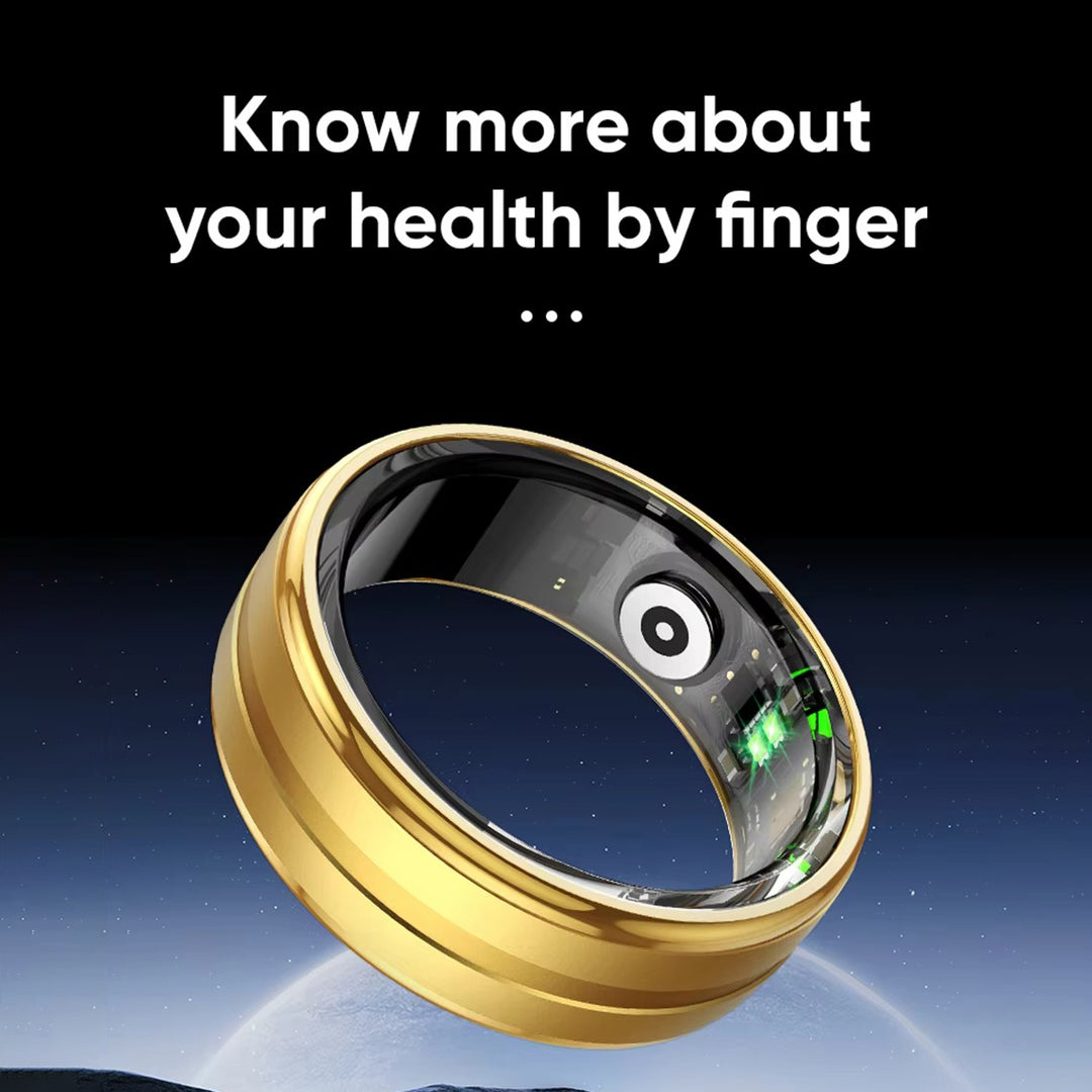 Premium Smart Ring – Heart Rate, Blood Oxygen, and Sleep Health Monitor for Men and Women, Waterproof 5ATM Fitness Tracker 