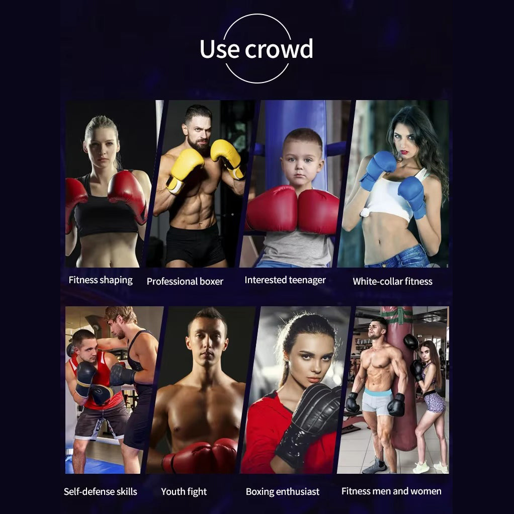 Premium PU Leather Boxing Gloves – Durable Training Gloves for Professional Fitness,  Available in Sizes 6oz to 14oz, 