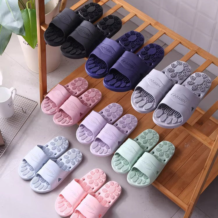 Premium Extra Large Acupoint Massage Slippers – Non-Slip Hollow Design for Indoor Home and Bathroom Use, Comfortable Sole Support for Men and Women, Ideal for Relaxation and Foot Therapy - StrengthXPhysiotherapy